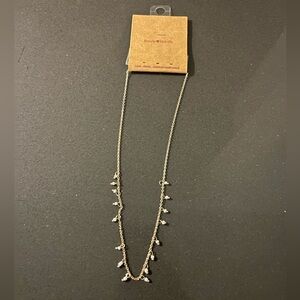 Brandy Melville White Beaded Choker Necklace 17”